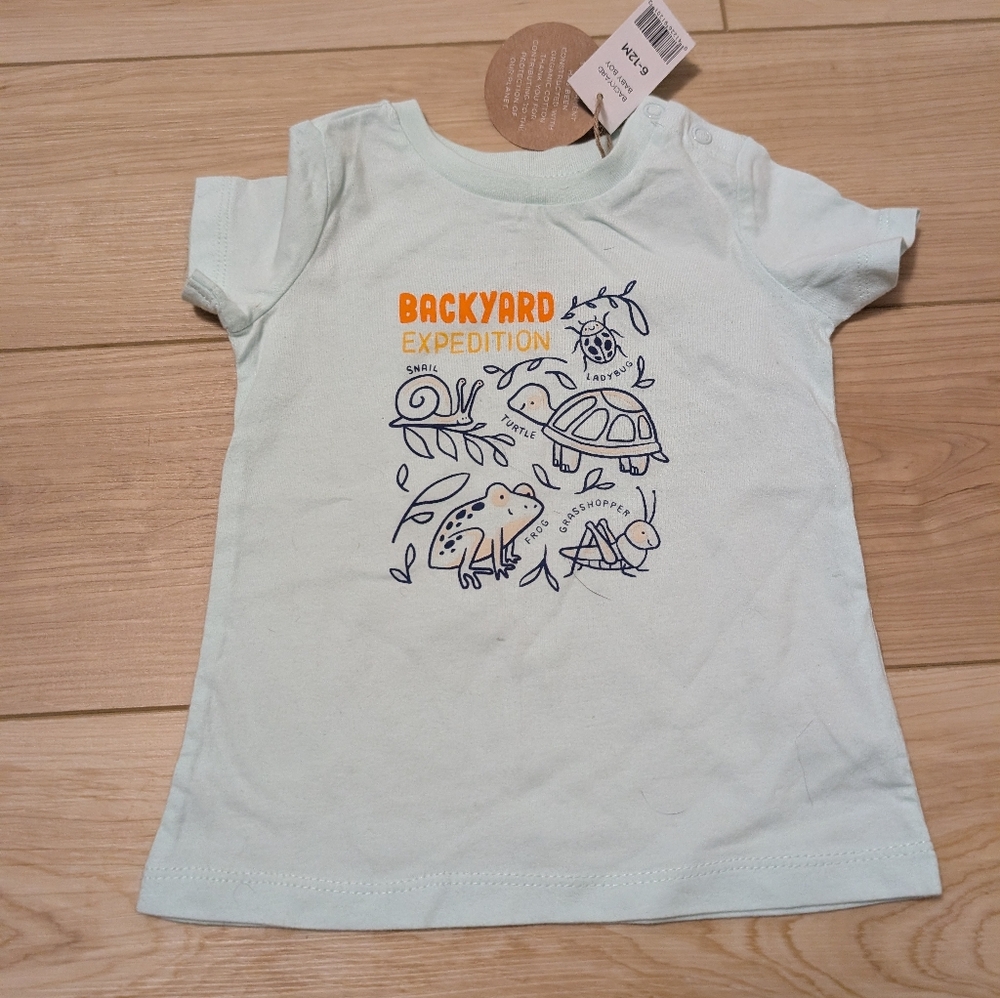 Kids Shirt - Light Blue Backyard Expedition By Dip